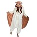 2016 Hot Sale Costume Cosplay Pajamas Flying Squirrel Onesie for Adult