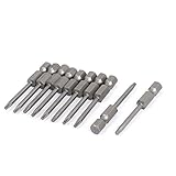 uxcell トルクスドライバービット T8ヘッド 六角シャンク幅: 0.63mm 全長50mm