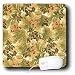 Lee Hiller Designs Holidays Christmas - Christmas Green Pine Needles and Holly on Cream - Mouse Pads