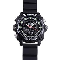 8G HD 1080P Night Vision Waterproof Watch Camera 1920*1080 30FPS