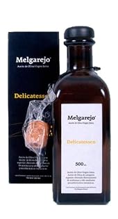 Melgarejo Delicatessen Blend- Award Winning Cold Pressed EVOO Extra Virgin Olive Oil, 2010-2011 Harvest, 17-Ounce Black Glass bottle
