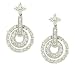 Pave & Prong Diamond Dangle Circle Earrings .83cttw