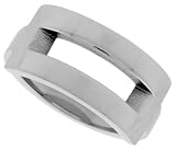 Surgical Steel 3/8' (10mm) Flat Channel Ring
