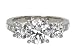 Platinum Round 3-Stone Diamond Ring (GIA Certified 1.01 ct center, 2.18 cttw, D Color, SI1 Clarity), Size 6