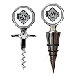 Tampa Bay Rays MLB Cork Screw and Wine Bottle Topper Set by Great American Products