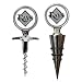 Tampa Bay Rays MLB Cork Screw and Wine Bottle Topper Set by Great American Products