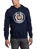 MLB Men's Detroit Tigers 1961-1963 Cooperstown Heat Seal Patch Long Sleeve Hooded Fleece Pullover (Athletic Navy, X-Large)
