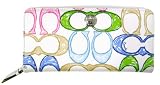 Coach Scribble Signature Zip-Around Wallet