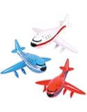 Set of 3 Inflatable AIRPLANES/Jet/747/INFLATES/Birthday PARTY DECORATIONS Favors/Decor/24" NEW in Package PLANE by RINCO