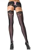 Lycra Opaque Thigh High Nylon Stocking with...