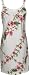 Bias Print Sundress - Plumeria Bamboo A-Line Hawaiian Aloha Zipper Back Sun Dress - Regular Size
