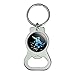 Graphics and More Snowboarder on Black Bottle Cap Opener Keychain Key Ring