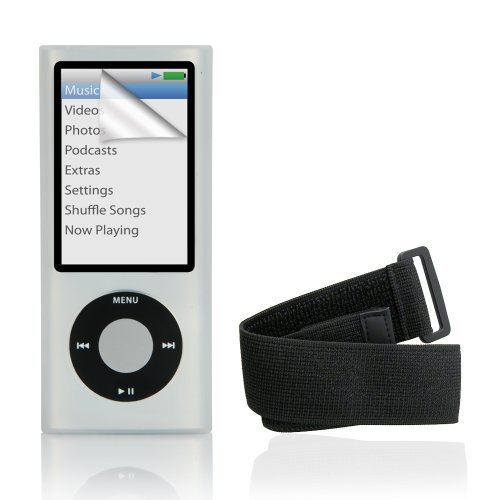 LAVA Starter Pack for iPod Nano 5G includes Clear Silicon Case, Sports Armband and Screen Protector
