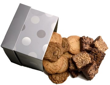 Geoff & Drew's Signature Silver Box of 16 Fresh Baked Chocolate Chip Cookies, 8... by Geoff & Drews
