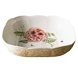 Lenox Butterfly Meadow Bone Porcelain Square Baker
