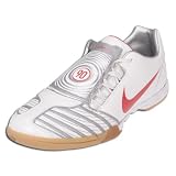 Nike - Nike Total90 (Total 90) Shoot II IC Metallic White/Varsity Red/Metallic Silver Men's Women's Soccer Shoes (Indoor / Outdoor)