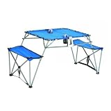 Picnic Plus Dalby Portable Table Royal 57 X 26 X 28 Open - Picnic Plus PSM-103