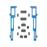R&M Specialties 1101B Blue Spark Plug Wire Loom Set for Small Block Chevy