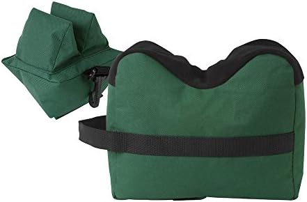 Shooting Bag Outdoor Military Use Connection Front & Rear Shooting Bag Combo Bench Bag Shooting Rest Combo - Unfilled, Green