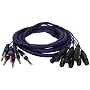 Pyle-Pro PPSN812 - 9 Ft. 8 Channel XLR Female to Unbalanced 1/4'' Male Snake Cable