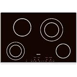 Bosch 400 Series : NET7452UC 30in Smoothtop Electric Cooktop - Stainless Steel Trim by