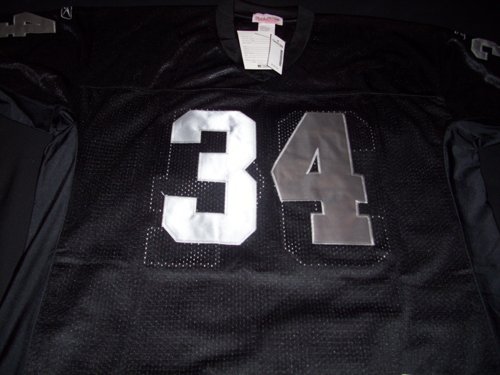 Bo Jackson Mitchell and Ness Black Home Oakland Raiders Throwback Jersey Size 56