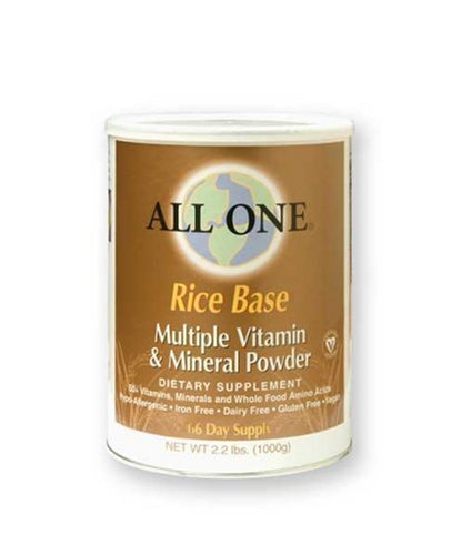 All One Powder Multiple Vitamins & Minerals, Rice Base, 2.2 Pounds