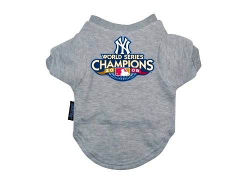 New York Yankees 2009 World Series Dog Shirt Size Medium