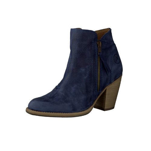 Bronx Damen Lederstiefelette (Blau, 37)