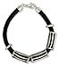 Leather bracelet, 'Urban Harmony' title=
