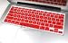 IVEA Keyboard Silicone Cover Skin for New Aluminum Unibody Macbook Pro 13" 15" 17" -FIT ALL (RED) image 1
