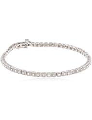 Sterling Silver Diamond Bracelet (1 Cttw, I-J Color, I2-I3 Clarity), 7.5"
