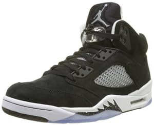 Nike Mens Air Jordan Retro 5 Oreo Basketball Shoes Black/Cool Grey/Black 136027-035 Size 8