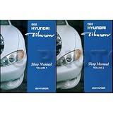 1998 Hyundai Tiburon Repair Shop Manual Original 2 Vol. Set by Hyundai