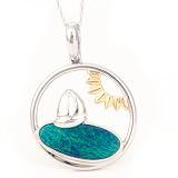 14K Australian Opal Sun-n-Sea Pendant