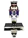 Lighted Classic Nutcracker Christmas Stocking Holder With Silver Base