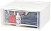 IRIS USA SD-52 White/CLR 2PK IRIS 51 Quart Stacking Drawer