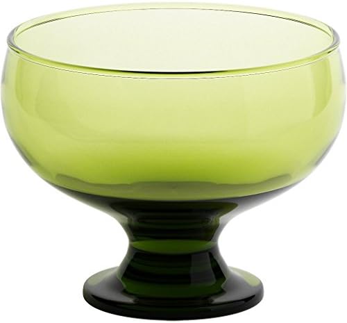 CRISTALICA Ice Cream Sundae Dishes Ice Cream Sundae Glasses Sundae Dishes Ice Cream Bowls Ice Cream Cup ~Puro~ Light Green 9 cm Glass