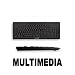 Maxdata Cherry G85-23000 eVolution Stream Corded MultiMedia Germany Keyboard, USB 2.0 Plug & Play/ NEU & OVP