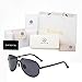 Soxick Matte Metal Frame Polarized Lens Square Round Aviator Wayfarer Sunglasses