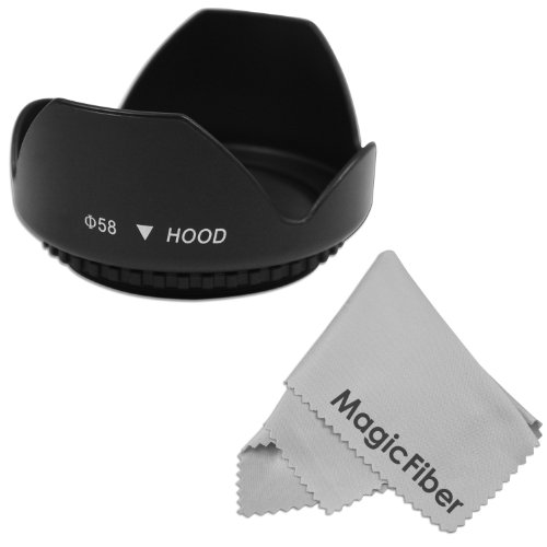 58MM Tulip Flower Lens Hood for CANON Rebel (T4i T3i T3 T2 T2i T1i XT