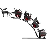 Flying Reindeer Candle Holder