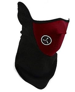 Skytechking Windproof Dust-proof Half Face Mask for Ski Cycling Motorcycle Red