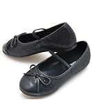 Josmo Black Sparkle Glitter 5-10 Flats