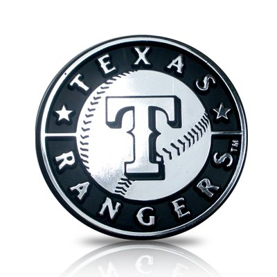 MLB Texas Rangers Chrome Car Emblem