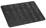 Zenker 3487 Buchstaben-/Zahlen-Backblech, 42 x 32 cm, Teflon-Prima