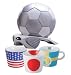【Amazon.co.jp限定】 2011年サッカー女子ワールドカップ 世界一特別セット フラッグマグ【日本・アメリカ・スウェーデン】&サッカーボール型冷温庫