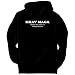 Krav Maga WHERE THE WEAK ARE KILLED AND EATEN Sports Mens Hoodie (Black, Sizes X-Small - XXX-Large)