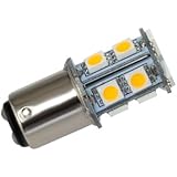 GRV Ba15d 1076 1142 High Bright Car LED Bulb 13-5050SMD DC 12V Warm White Pack of 2