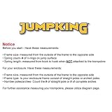 Jumpking 15' 5 Pole G4 Enclosure Netting (G4 top/G3 bottom) NET15-G4/3JP5